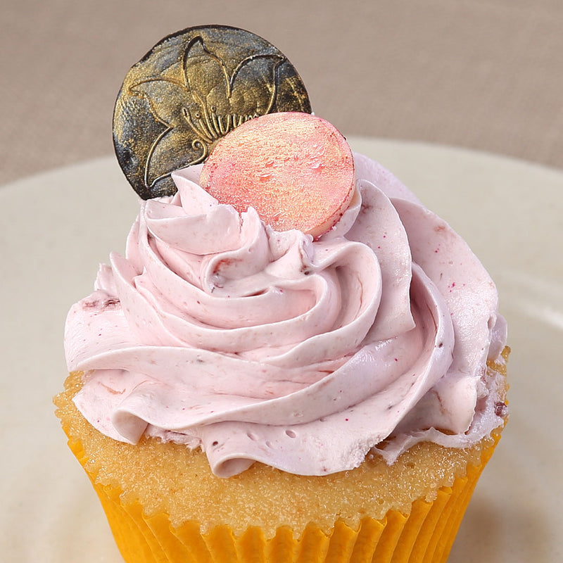 Zoomed view of Strawberry cupcake