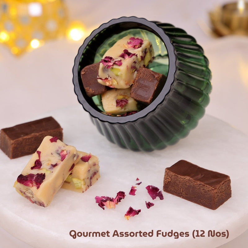 Assorted fudge for Diwali gifting