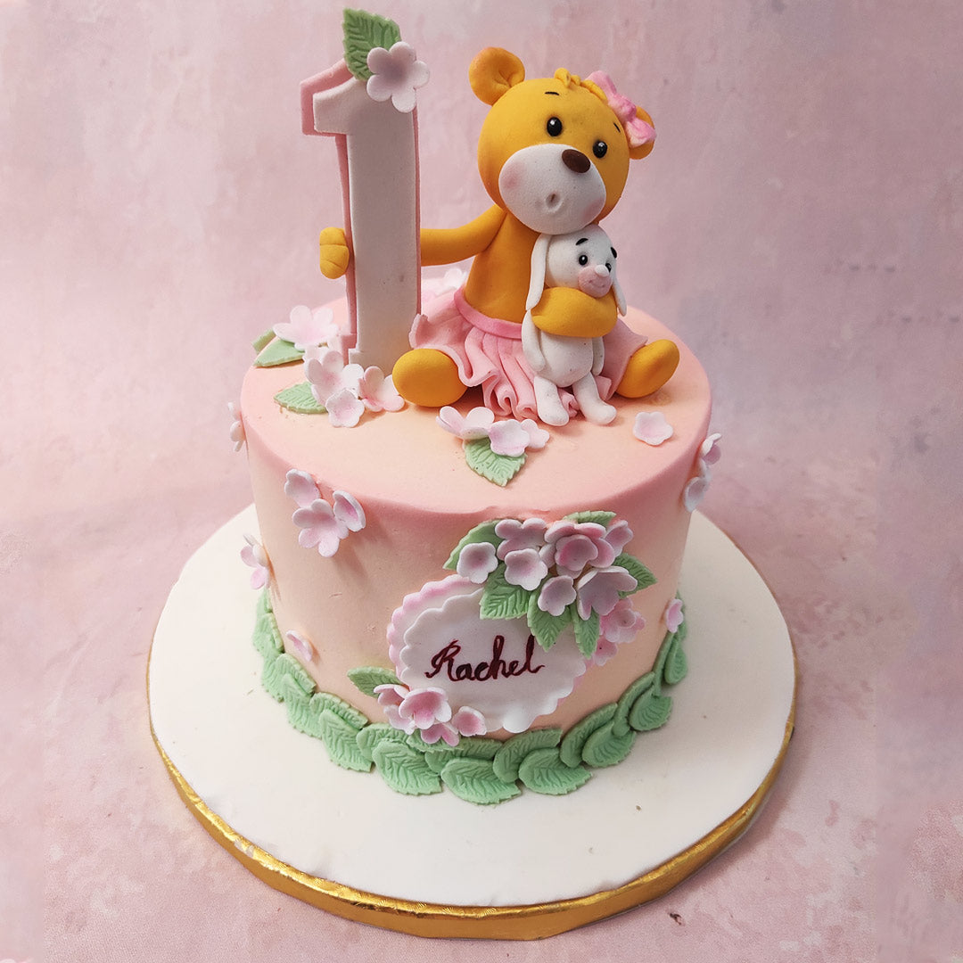 Bear Riff Raff Cake Bear and Rabbit Cake | Bear Cake | Bunny Birthday Cake For Kids ...