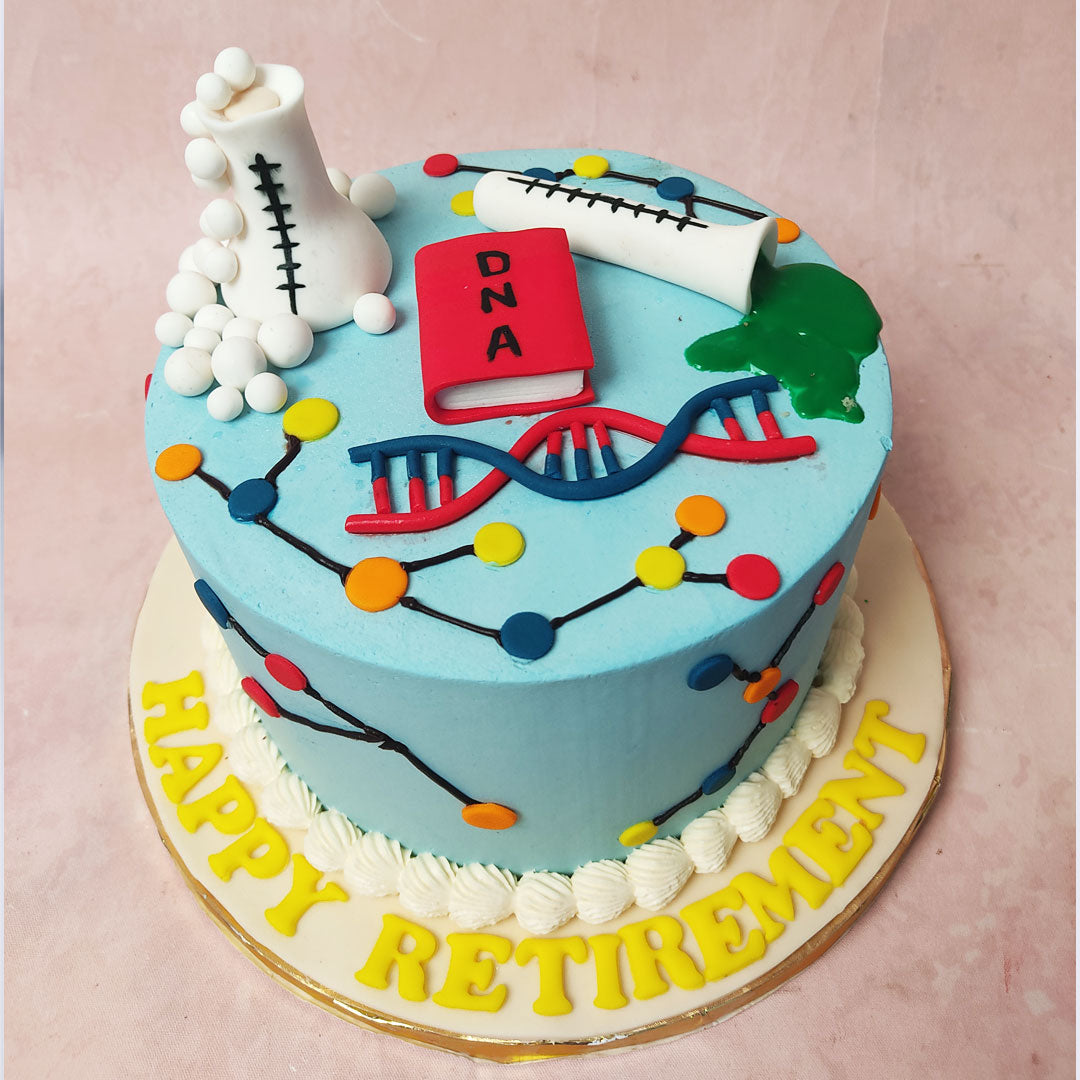 Genetics Cake Science Theme Cake | DNA Cake | Biology Theme Cake – Liliyum Patisserie ...