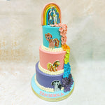 This magical Birthday Cake For Girls captures the enchantment of Ponyville while bringing the rainbow-powered splendour of the show to life.