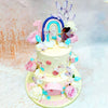 This enchanting Birthday Cake For Girls is a whimsical celebration of a magical world where fairies and butterflies reign supreme. 