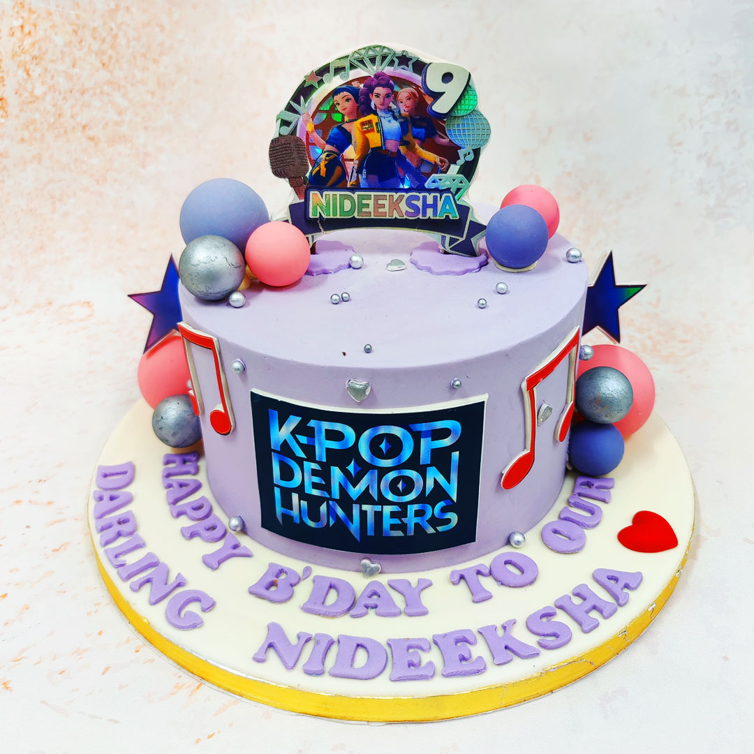 Puple Rumi Cake Purple KPop Demon Hunters Cake | Kpop Rumi Cake – Liliyum Patisserie & Cafe