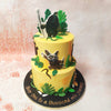 The lush green leaves cascading down the tiers of this Birthday Cake For Kids are not mere decorations; they represent growth, resilience, and the natural path one must navigate to achieve greatness. 