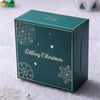 Festive green Christmas gift box