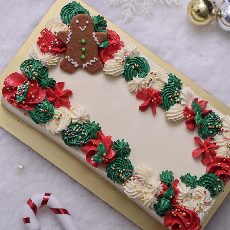 Christmas Slab Cake| Sheet Cake | Rectangular Xmas Cake – Liliyum ...