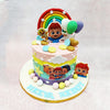 This enchanting Cocomelon Characters Cake brings the beloved world of CoComelon to life, featuring everyone's favourite cartoon characters JJ and his furry friend YoYo. 