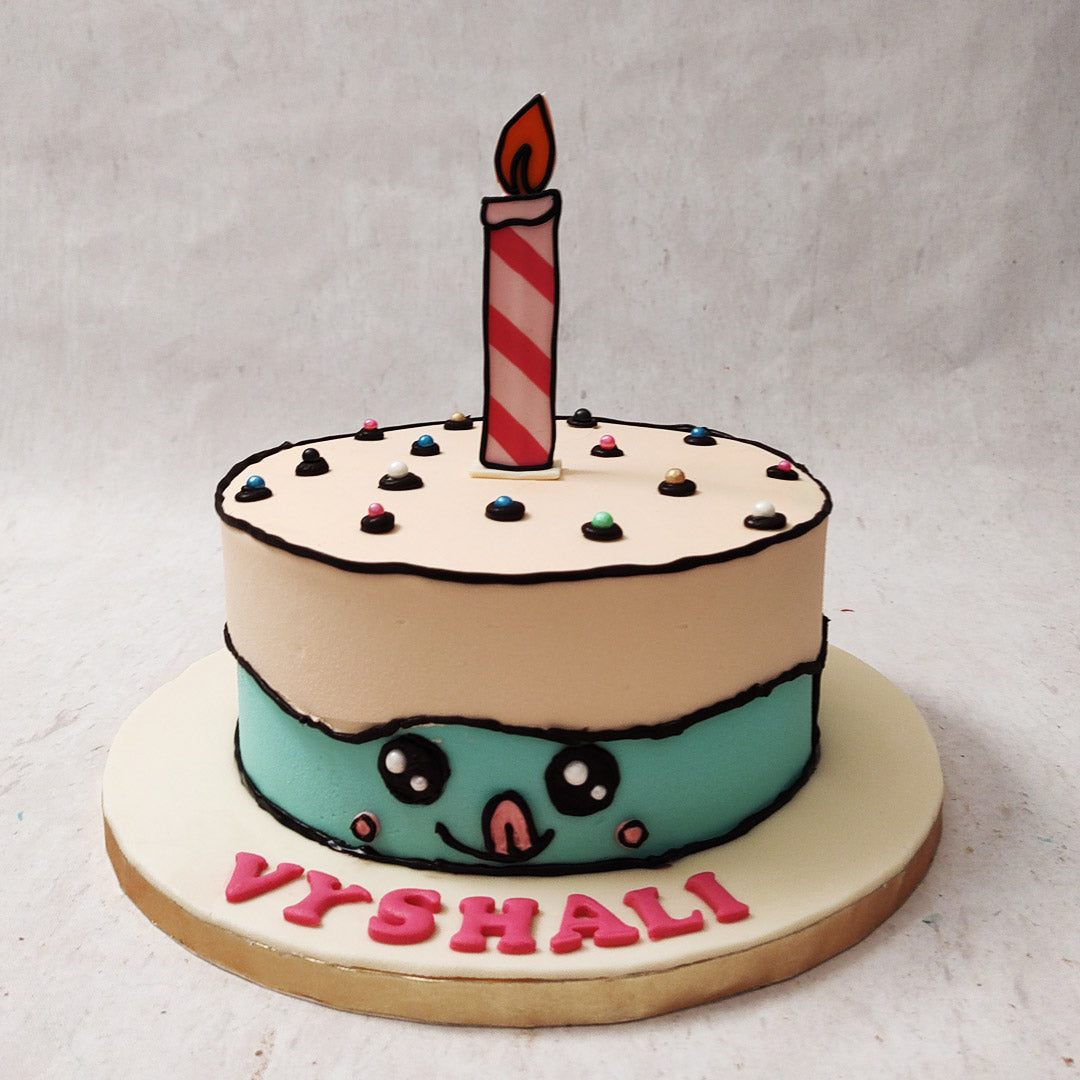 Birthday Cakes Clipart PNG Images, Birthday Cake Cartoon Illustration,  Burning Candle, Cartoon Illustration, Happy Birthday PNG Image For Free  Download