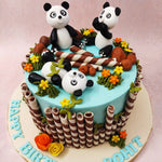 In eastern cultures, pandas are regarded as a symbol of luck and peace considering their amicable appearance which makes your entire outlook on life a whole lot brighter. This panda birthday cake for kids is crafted along the same lines.