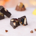 Diwali Dark chocolate bonbon with nuts and dried fruits