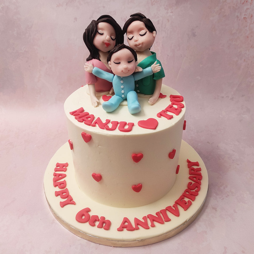 Family Anniversary Cake | Family Cake – Liliyum Patisserie & Cafe