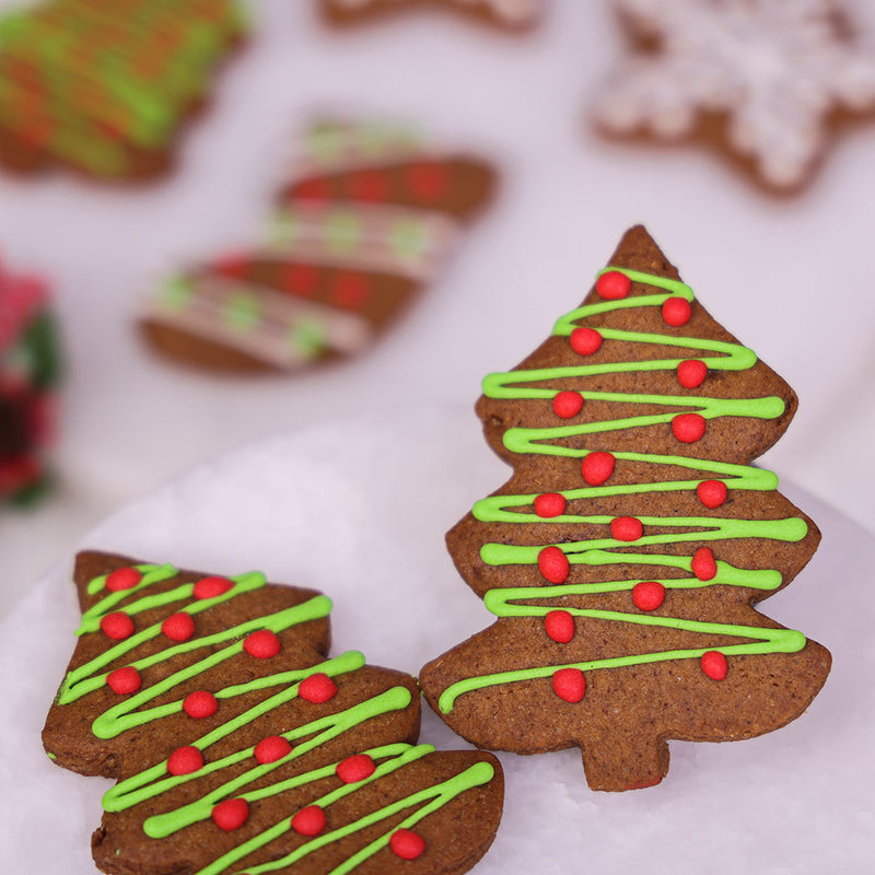 Gingerbread Christmas Tree Cookies