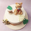 Tigers symbolise strength, ferocity, courage, dignity and protection. These virtues are what is most universally desired for our children and what we are Liliyum, hope this tiger birthday cake for kids embodies