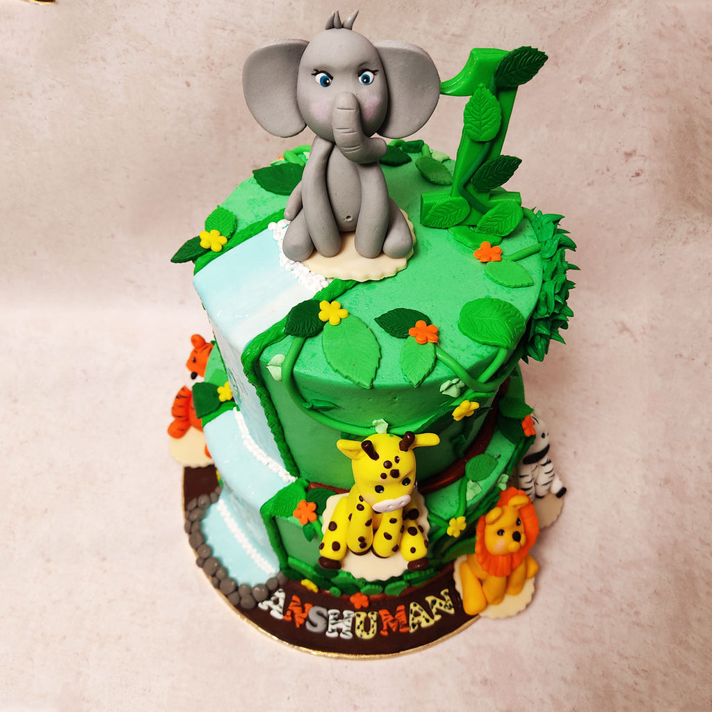 Buy PRINTABLE Jungle Cake Topper, Jungle Happy Birthday Cake Topper, Jungle  Party Cake Topper, Jungle Safari Birthday Party Cake Decor HM952 Online in  India - Etsy