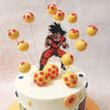 Rising from this Goku Cake are meticulously crafted Dragon Balls, each topped with the signature red stars, a detail that fans will instantly recognise. 