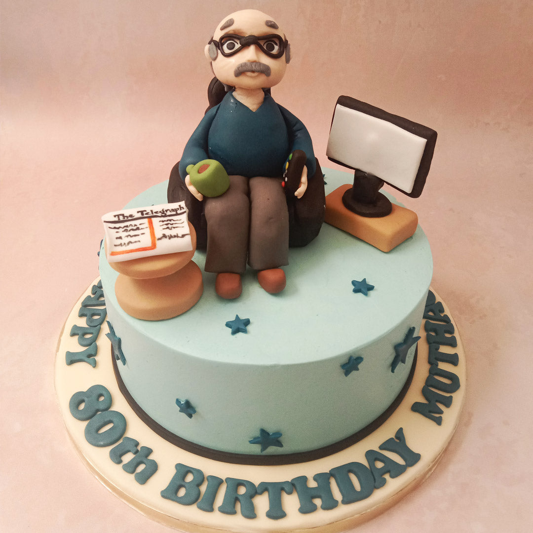 Happy birthday grandad cake topper. Grandpa birthday decor – Pomchick