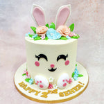 This Happy Bunny Cake is pure pastel joy, perfect for a springtime celebration or a little one who hops to the beat of her own drum. 