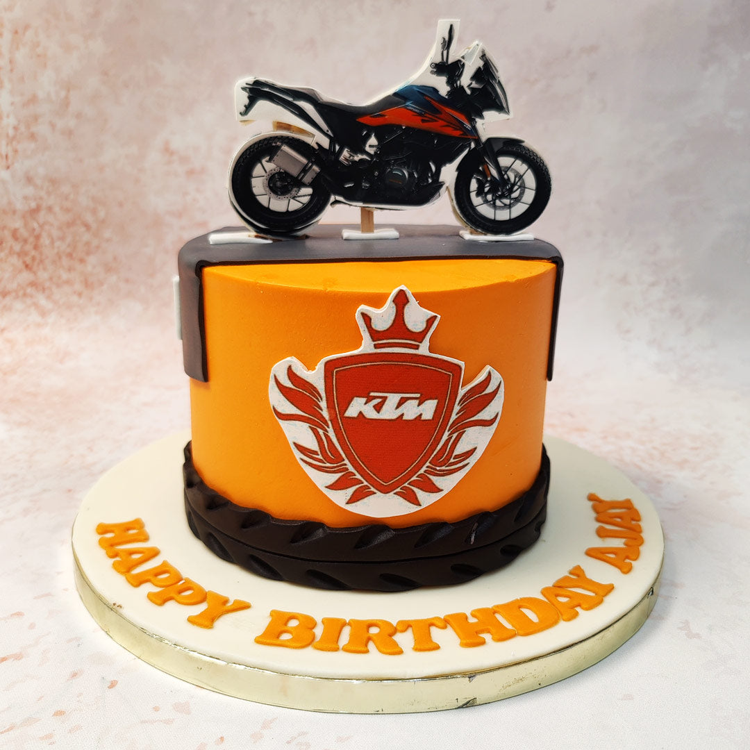 KTM Bike Cake Bike Theme Cake Liliyum Patisserie Bangalore – Liliyum Patisserie Cafe