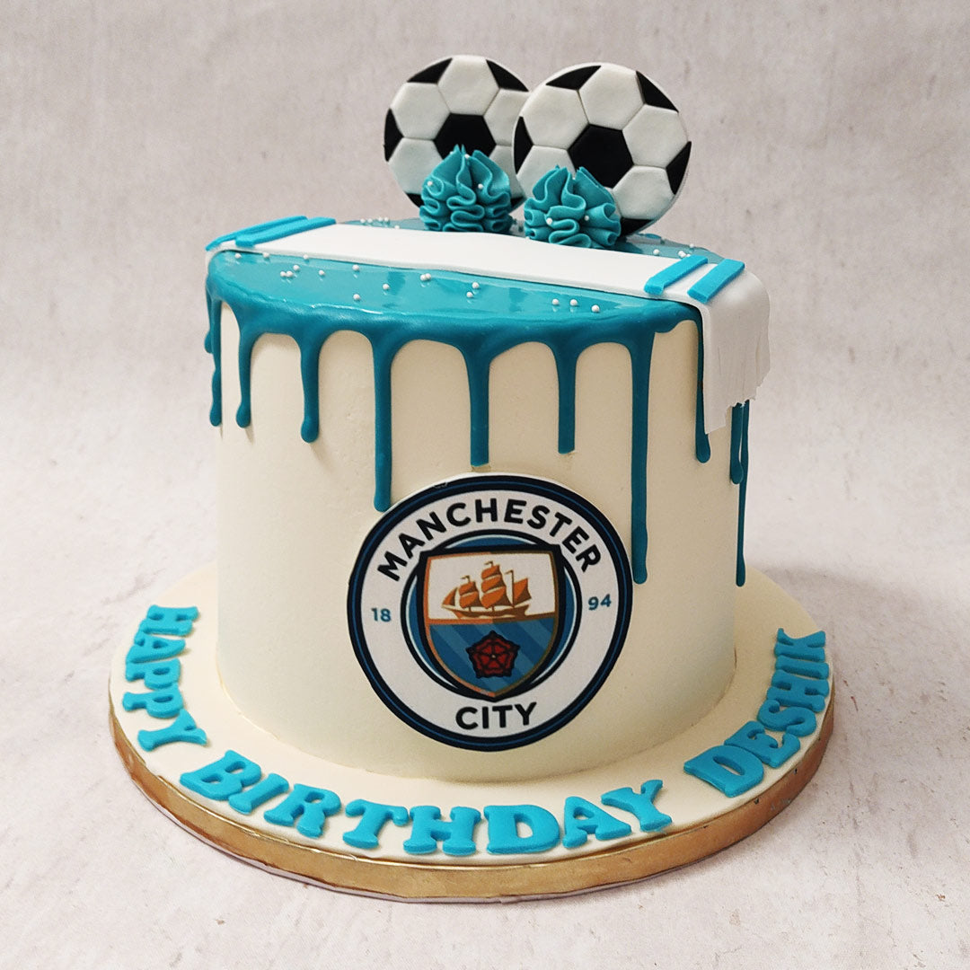 Manchester City Cake Man City Cake Football Theme Cake Liliyum