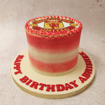 Here’s a vibrant Manu cake that pays homage to the legendary Manchester United football club. 