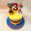 Their meticulously detailed figurines, complete with Chase's police hat and Marshall's firefighter helmet, add a playful and engaging touch to this Marshall Cake. 