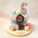 Crafted with precision, this Masha Cake features the whimsical character from the beloved series "Masha and the Bear," immediately capturing the imagination of young and old alike. 