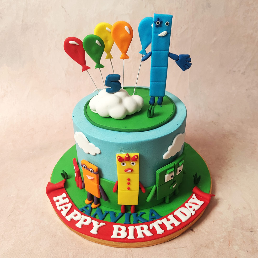 Numberblocks Birthday Cake Numberblocks Cake Topper N Vrogue Co ...