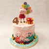 With her rosy cheeks and infectious smile, Peppa is ready to join in the festivities and make the birthday girl or boy feel extra special with this cartoon theme cake.