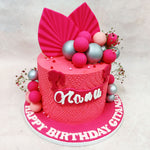 This Pink Boho Cake is bold, feminine, and full of flair—crafted for the woman who’s all about confidence, colour, and celebration. 