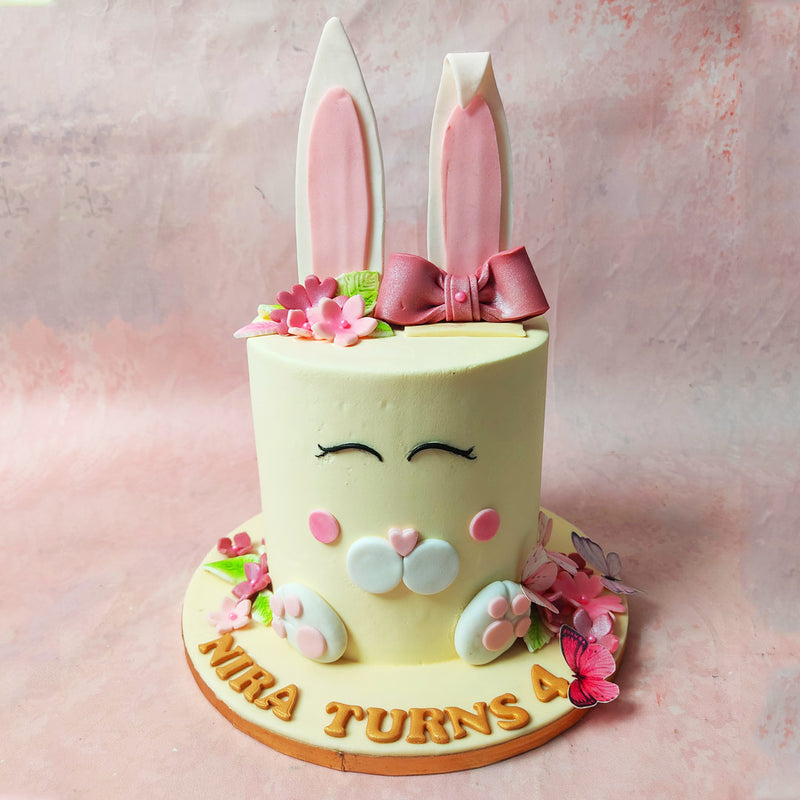 Rabbit Cake | Cute Bunny Cake | Bunny Ear Cake Topper – Liliyum ...