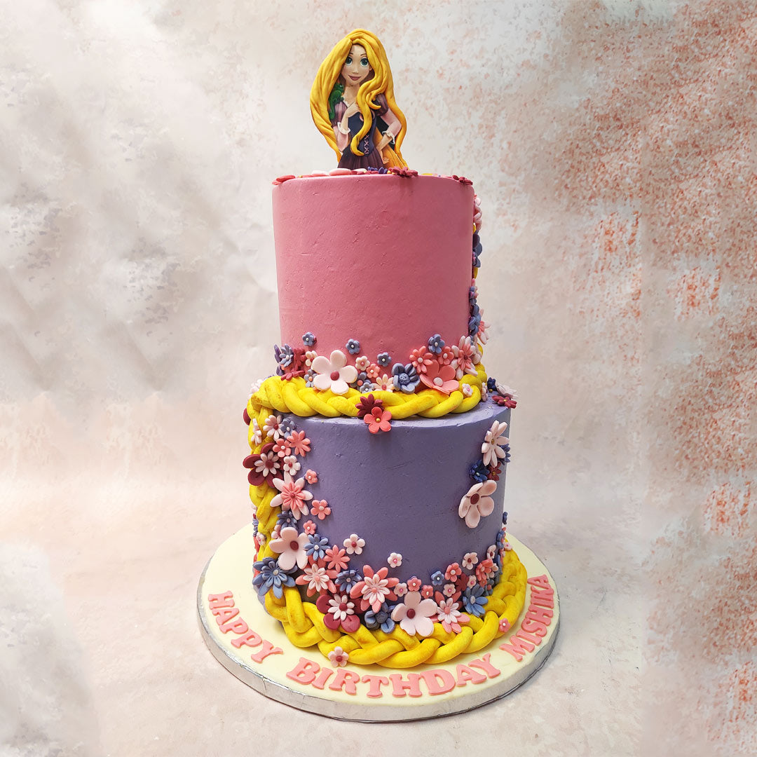 Tangled Rapunzel Cake