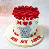 This Red Hearts Cake For Couples is a heartfelt tribute to love and affection. 