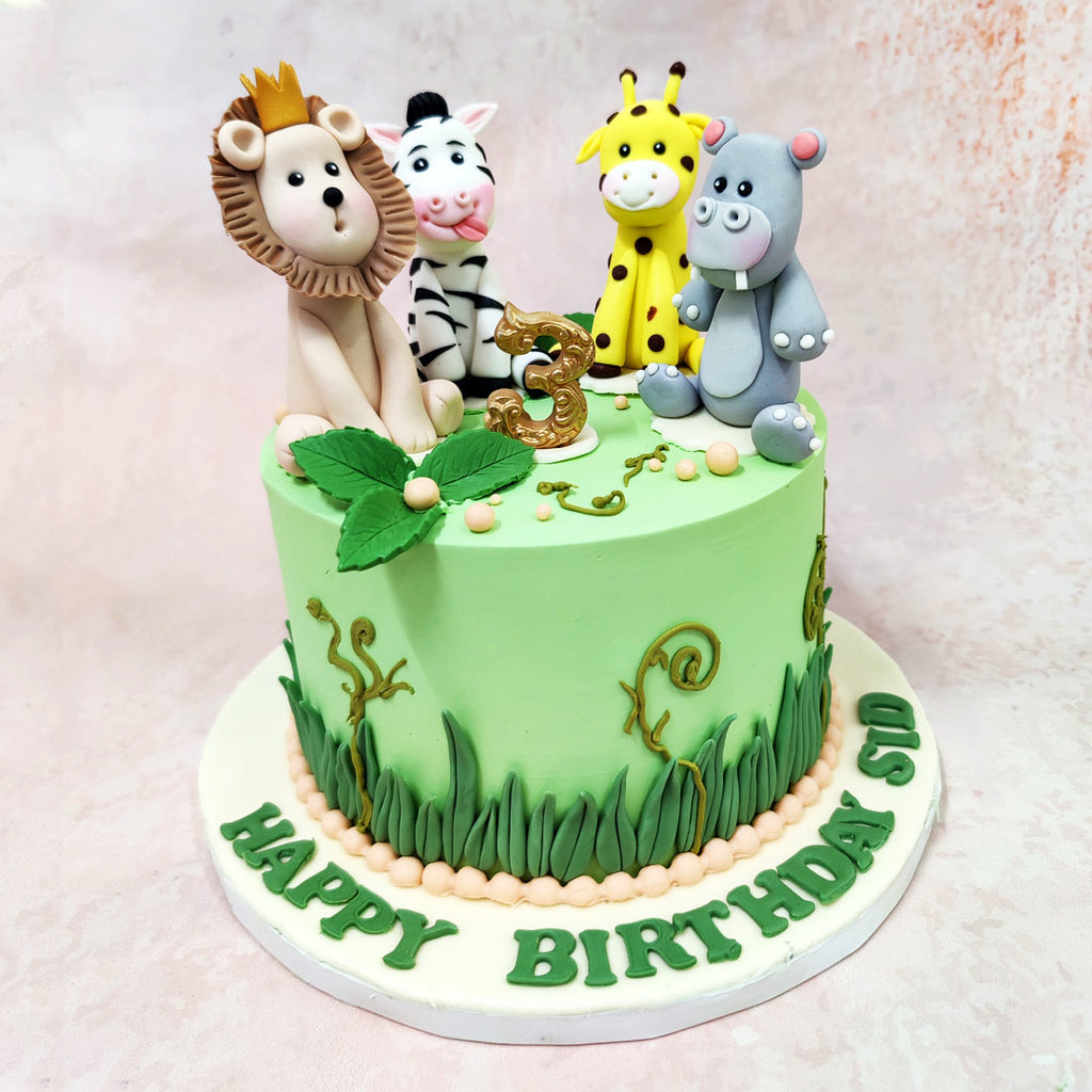 This delightful safari-themed Rhino Cake brings the wild wonders of Africa straight to your celebration table. 