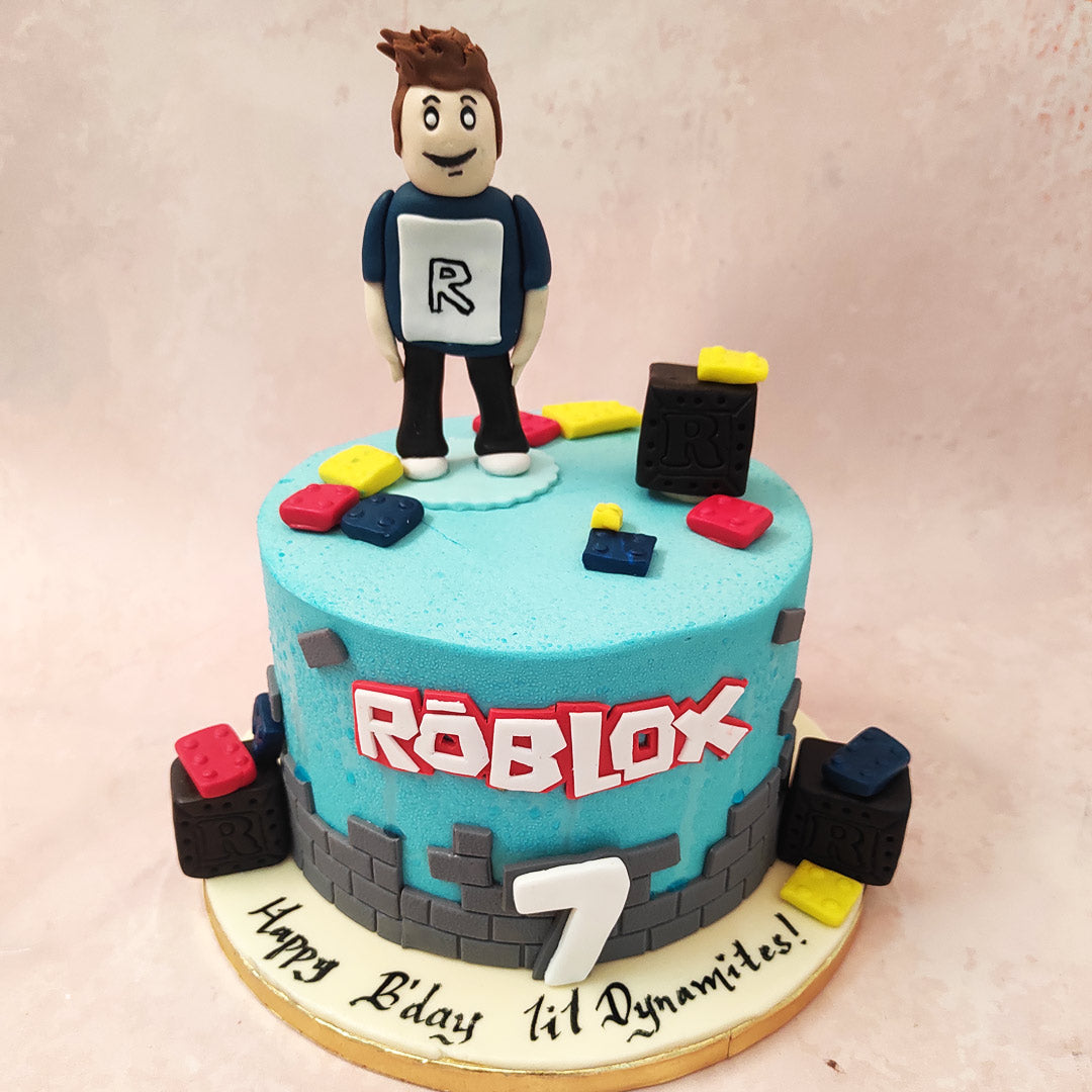 Roblox themed Birthday Cake Design Tutorial | Eva's Bakes - YouTube