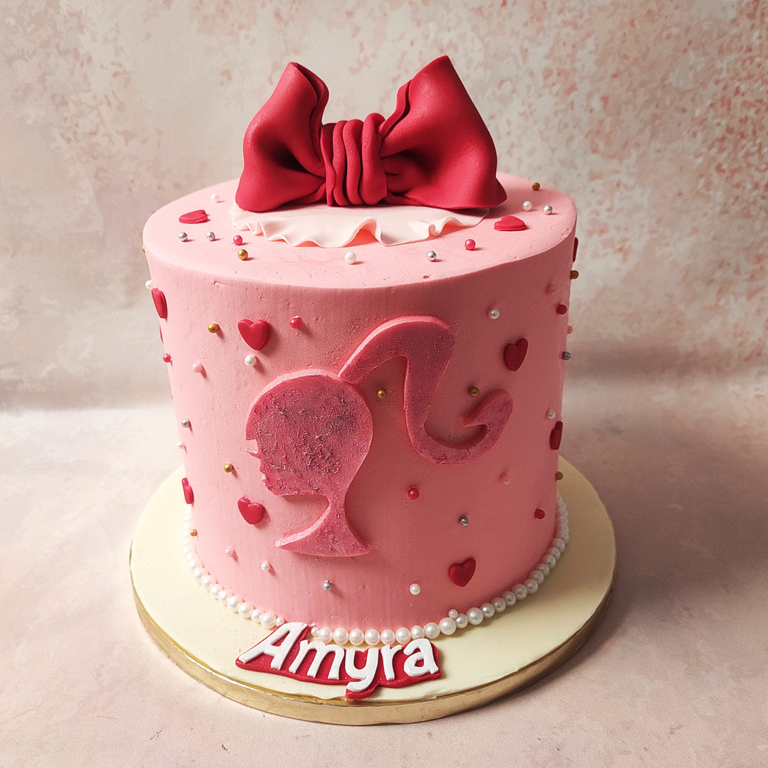 Pink Barbie Cake Vanilla 2 Kg at Rs 2799/kilogram | वनीला केक in Siliguri |  ID: 17700180497