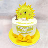 This radiant Smiling Sun Cake brings warmth and joy to a special first birthday celebration. 