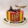 Step into the magical world of Harry Potter with our Sorting Hat cake inspired by the Gryffindor house! 