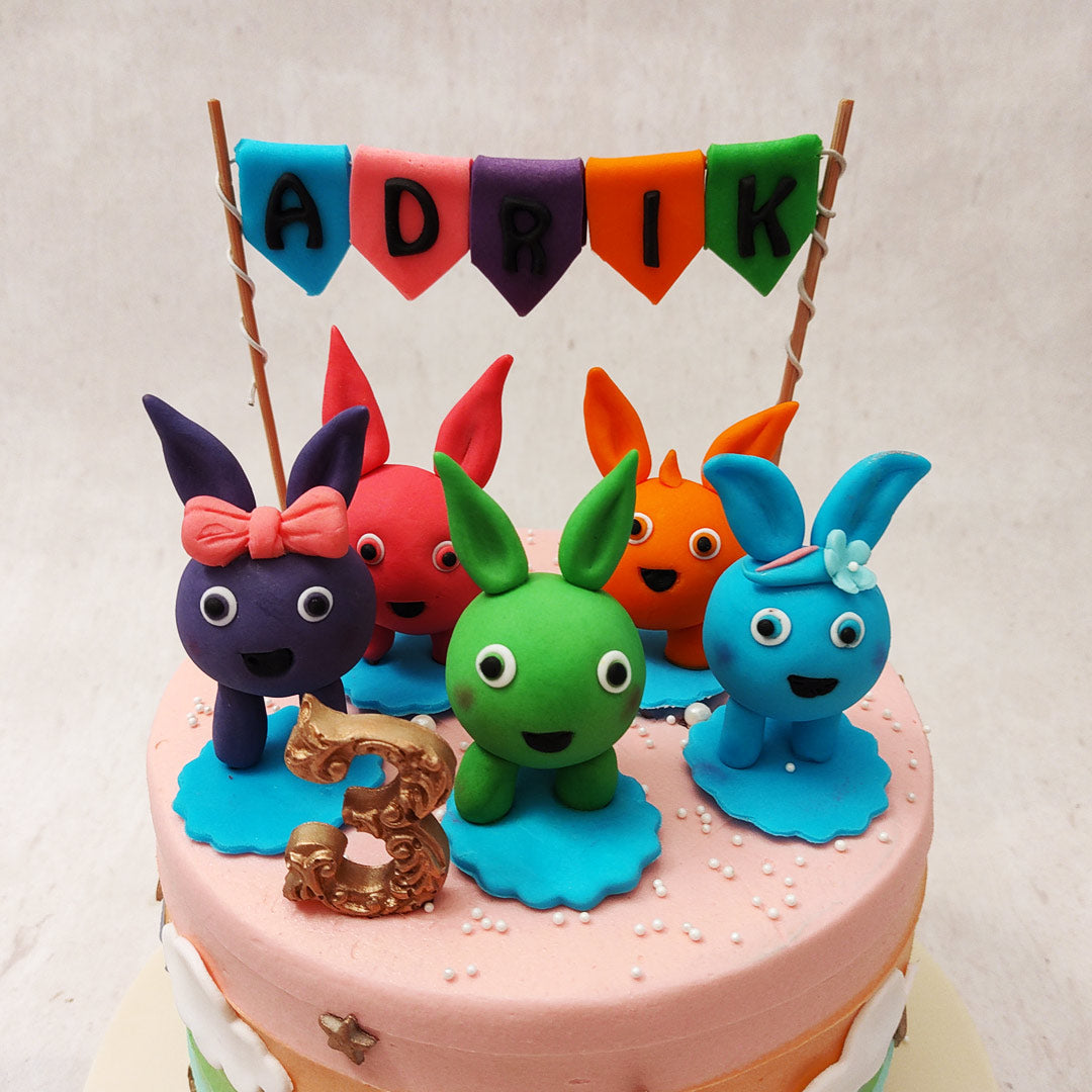 Sunny Bunny Cake | Sunny Bunnies Theme Cake | Birthday Cake For Kids – Liliyum Patisserie & Cafe