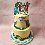 Gracing this Tinkle birthday cake are some of Tinkle's most iconic characters. 