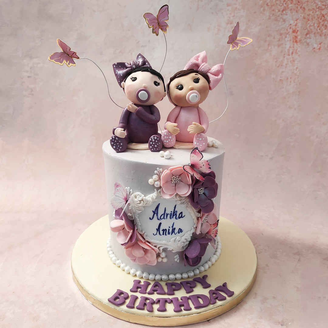 Twins Cake Twins Butterfly Cake Twins Birthday Cake For Kids twins-cake-twins-butterfly-cake-twins-birthday-cake-for-kids