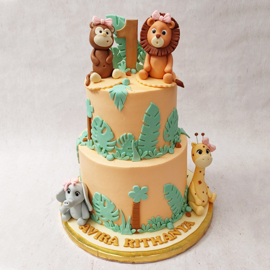 Giraffe Birthday Cake  Animal Theme Cake  Order Custom Cakes in Bangalore   Liliyum Patisserie  Cafe