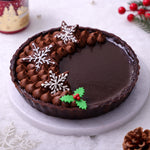 christmas chocolate tart