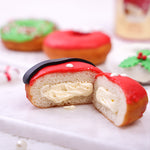 christmas decorated donuts