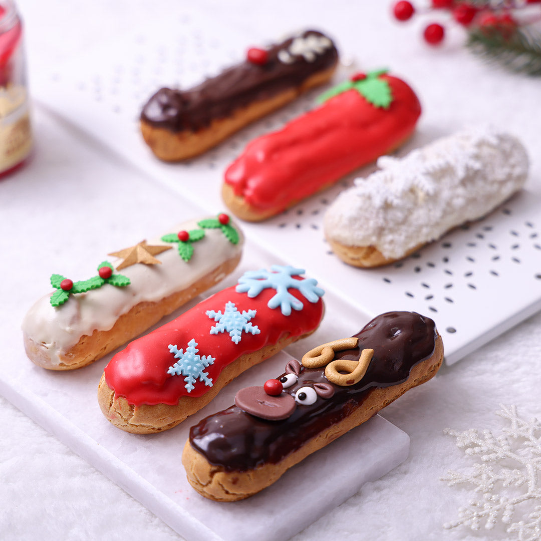 Christmas Eclairs | Xmas Eclairs | Custard Filled Eclairs – Liliyum ...