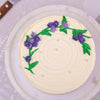 lilac buttercream cake