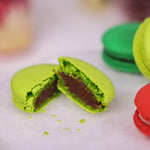 macaron with milk chocolate filling