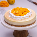 mango baked cheesecake