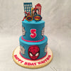 Using our own super powers, we have spun a finger-lickingly delicious two tier Spiderman cake so that your little one can have their first official introduction to their favourite superhero! So while this 2 tier Spiderman cake may not be able to do everything a spider can, it still pays homage to the beloved comic character in the most scrumptious way possible!