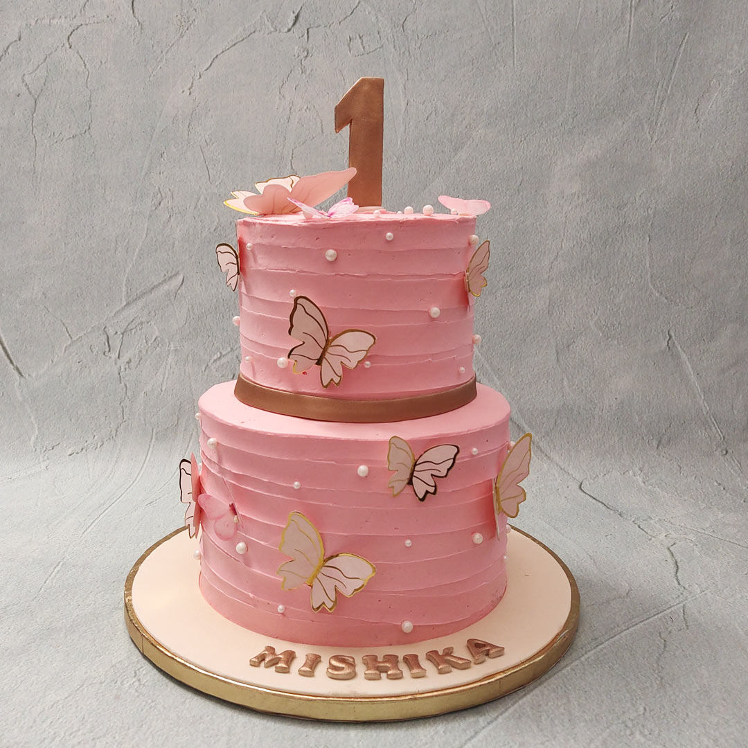 Two Tier Butterfly Cake | Butterfly Cake | Order Custom Cakes in ...