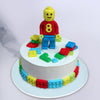 A custom kids birthday cake inspired by one of the world’s most loved brands that has been making playtime more fun and constructive for children worldwide for over nearly a century, we present to you this classic lego theme cake.